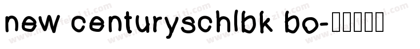 new centuryschlbk bo字体转换